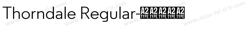 Thorndale Regular字体转换